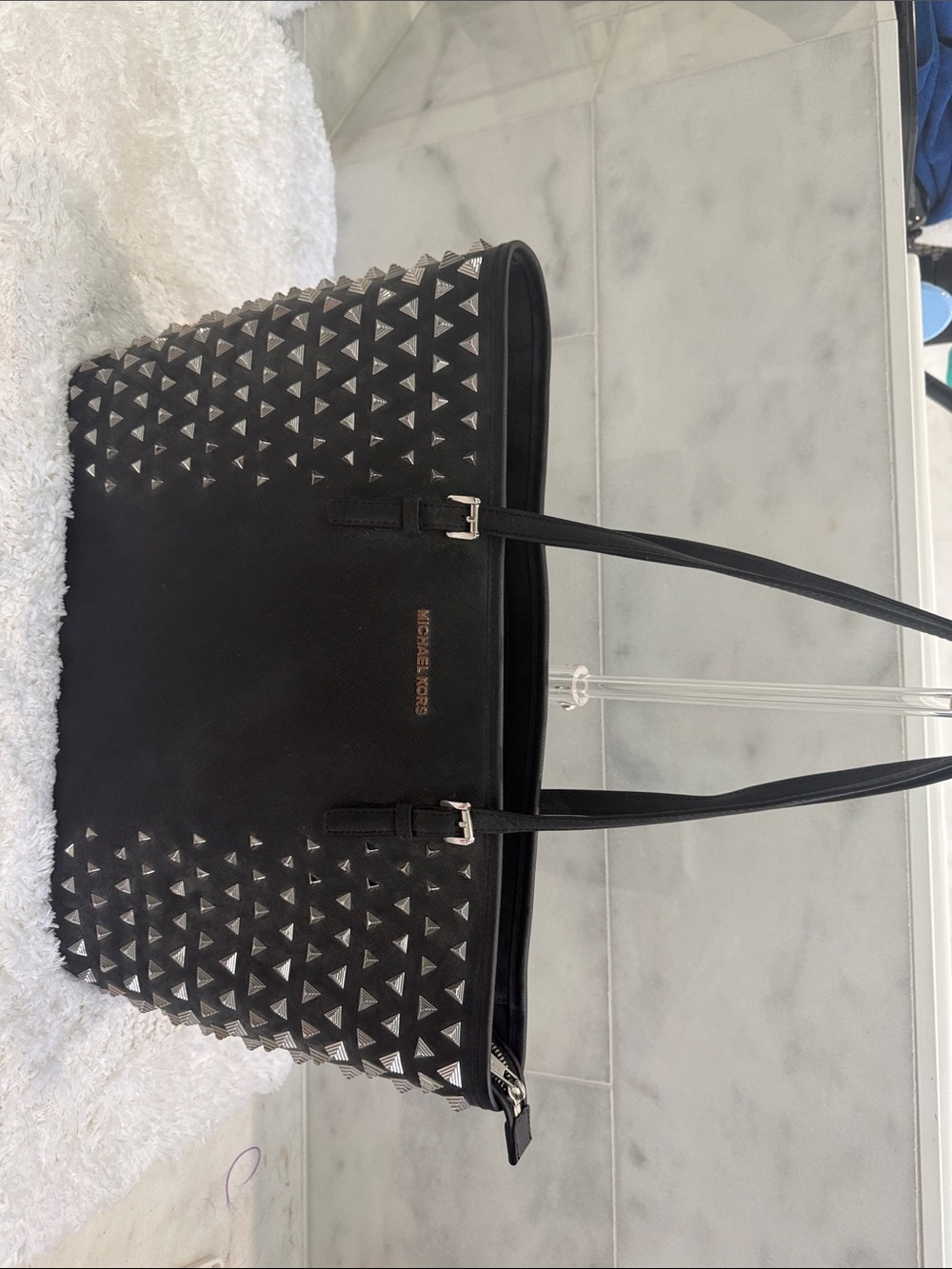 Michael Kors Black Collection Pyramid Stud Tote